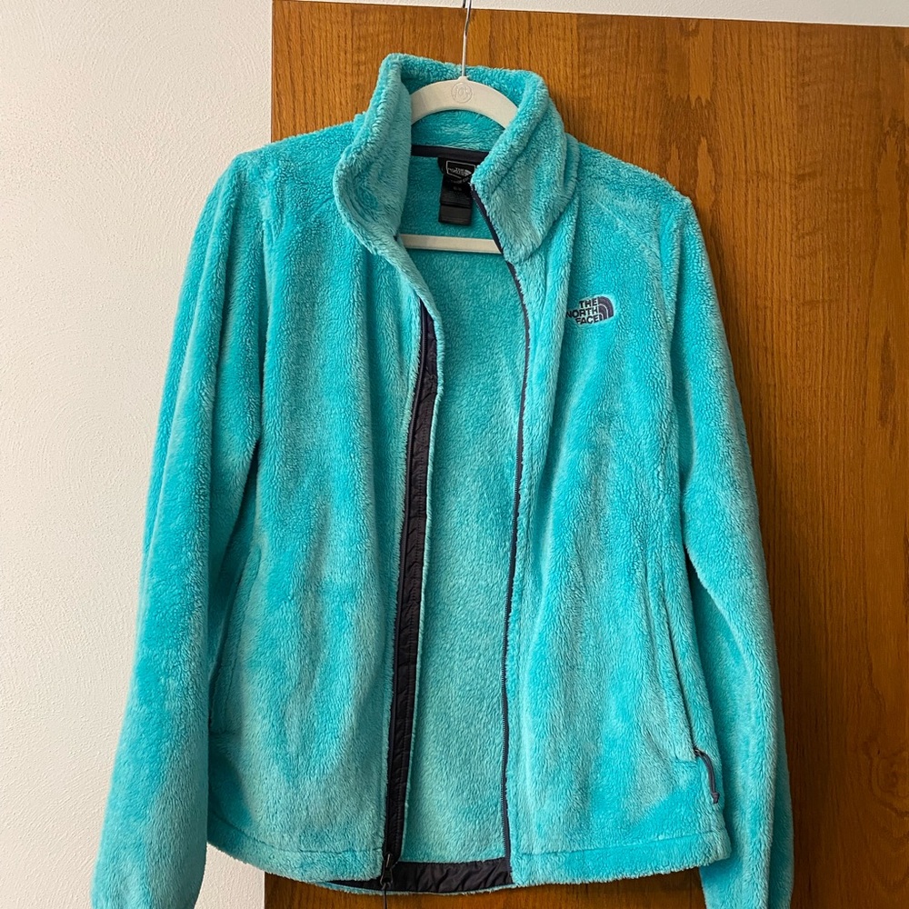 The North Face Osito Fuzzy Women’s Winter Jacket - Teal Bright Blue 💛